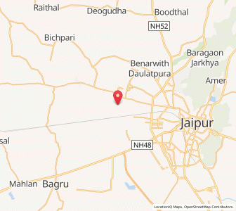 Map of Kishoripura, Rajasthan