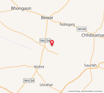 Map of Kitha, Uttar Pradesh