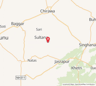 Map of Kithana, Rajasthan