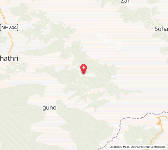 Map of Kithar, Kashmir