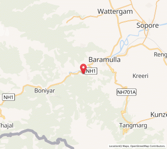 Map of Kitshom, Kashmir