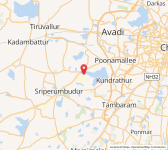 Map of Kivalur, Tamil Nadu