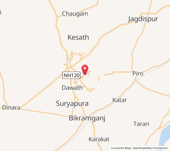 Map of Koath, Bihar