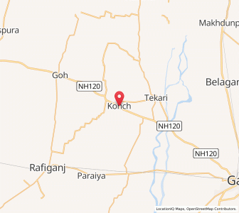 Map of Koch, Bihar