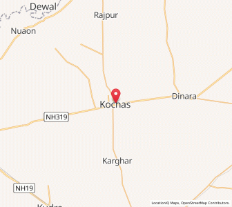 Map of Kochas, Bihar