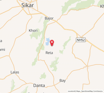 Map of Kochhor, Rajasthan