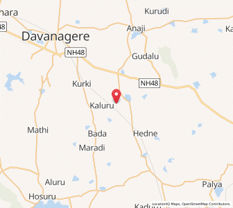 Map of Kodaganur, Karnataka