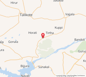 Map of Kodekal, Karnataka