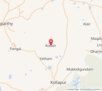 Map of Koder, Andhra Pradesh