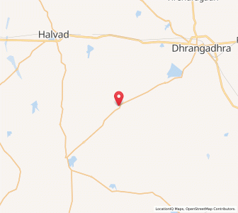 Map of Kodh, Gujarat