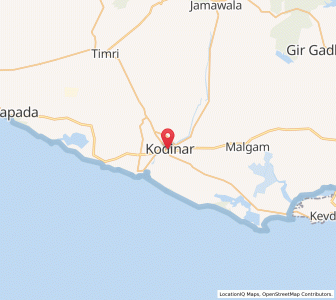 Map of Kodinar, Gujarat