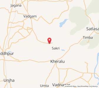Map of Kodram, Gujarat