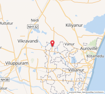 Map of Kodukkur, Tamil Nadu