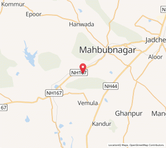 Map of Kodur, Telangana
