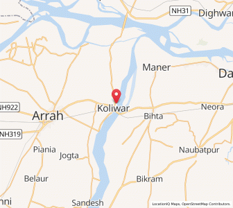 Map of Koelwar, Bihar
