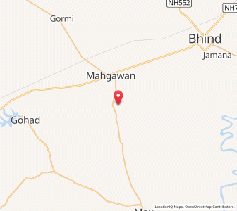 Map of Kohar, Madhya Pradesh