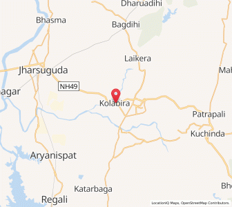 Map of Kolabira, Odisha
