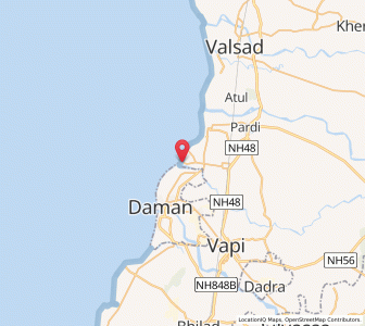 Map of Kolak, Gujarat
