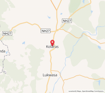 Map of Kolaras, Madhya Pradesh