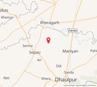 Map of Kolari, Uttar Pradesh