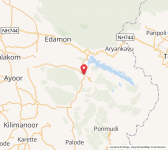 Map of Kolattupuzha, Kerala