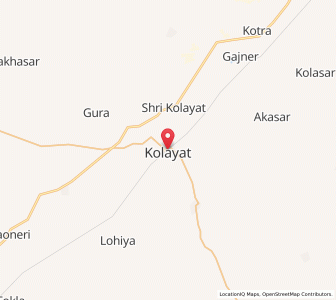 Map of Kolayat, Rajasthan