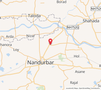 Map of Kolda, Maharashtra