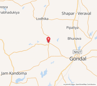 Map of Kolithar, Gujarat