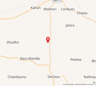 Map of Kolu Pabuji, Rajasthan