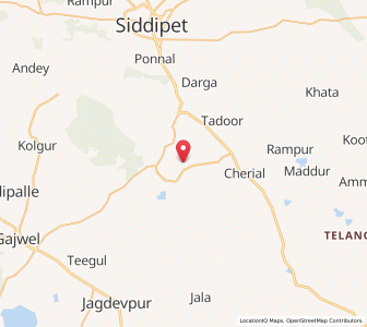 Map of Komarweli, Andhra Pradesh