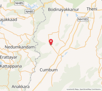 Map of Kombai, Tamil Nadu