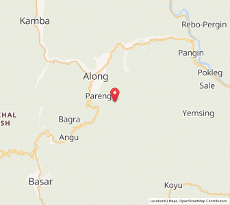 Map of Kombong, Arunachal Pradesh