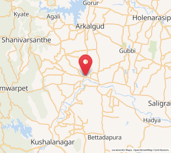 Map of Konanur, Karnataka