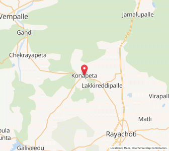 Map of Konapeta, Andhra Pradesh