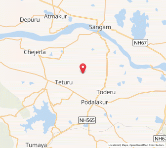 Map of Kondlapalli, Andhra Pradesh