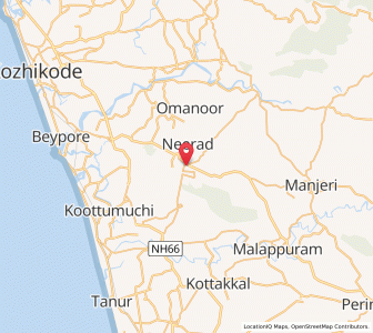 Map of Kondotti, Kerala