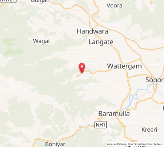 Map of Kongrus, Kashmir