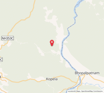 Map of Konjed, Andhra Pradesh