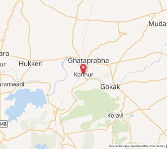 Map of Konnur, Karnataka