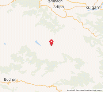 Map of Konsar Nag, Kashmir