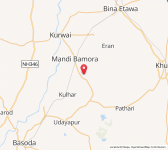 Map of Konsi, Madhya Pradesh