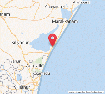 Map of Koonimedu, Tamil Nadu