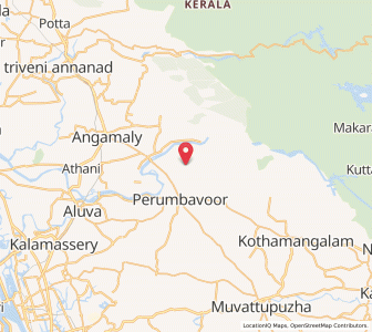 Map of Koovappady, Kerala