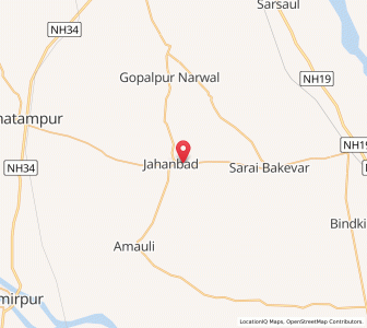Map of Kora, Uttar Pradesh