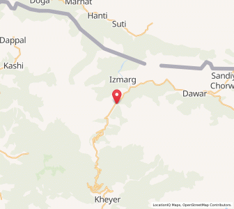 Map of Koragbal, Kashmir
