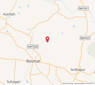 Map of Korandh, Maharashtra