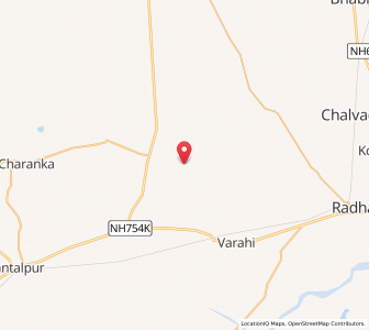 Map of Korda, Gujarat