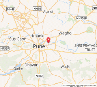 Map of Koregaon Park, Maharashtra