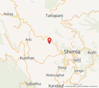 Map of Korhech, Himachal Pradesh