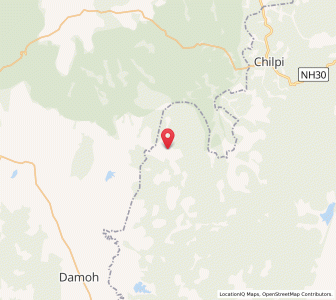 Map of Korkat, Madhya Pradesh